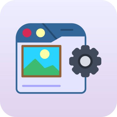 Modern bir simgenin vektör illüstrasyonu