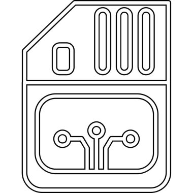 Elektrikli ısıtıcı simgesi, anahat stili