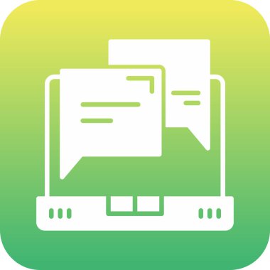 Bilgisayar vektör simgesi modern basit vektör illüstrasyonu