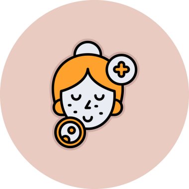 Maskeli bir kadının vektör çizimi