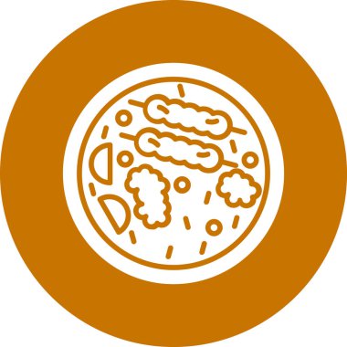 Sahanda yumurta. Web simgesi basit illüstrasyon