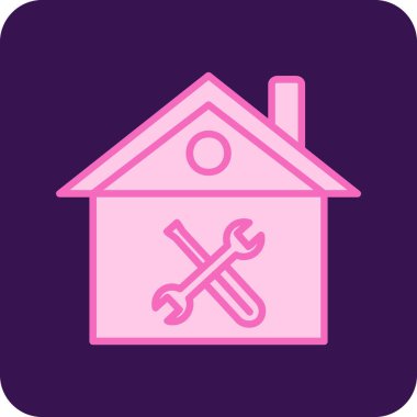 Ev simgesi vektör illüstrasyonu