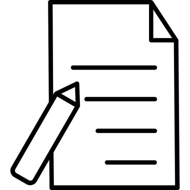 kalem ve kağıt simgesi