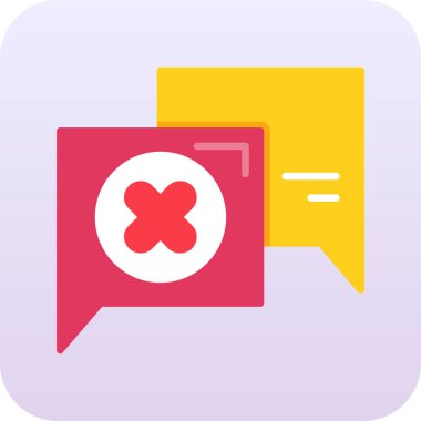 Sohbet simgesi, illüstrasyon, vektör