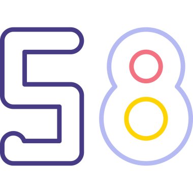 9 numaralı simgenin vektör illüstrasyonu