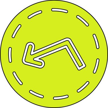 Golf ikonu. Basit resimleme