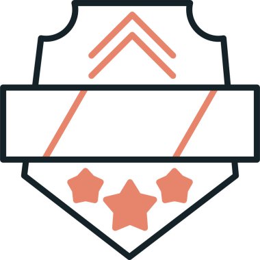 Madalya vektör illüstrasyonu, basit tasarım