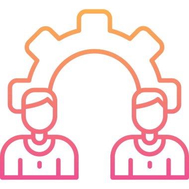 Bir insan simgesinin vektör illüstrasyonu