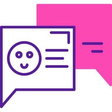 konuşma sohbet simgesi vektör illüstrasyon tasarımı