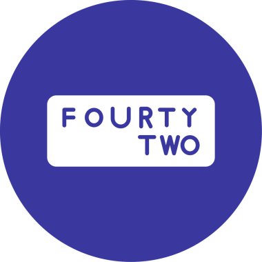 iki renk üç numara daire şeklinde ve daire şeklinde.