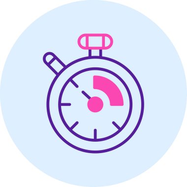 Kronometre Basit web vektör illüstrasyonu