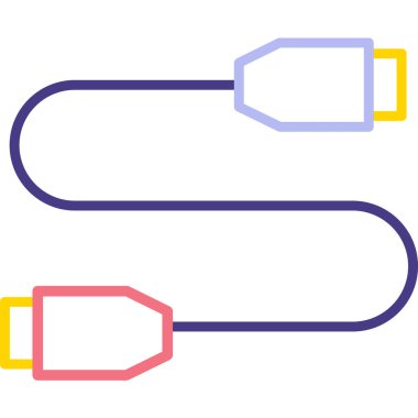 renk çizgisi zinciri simgesi beyaz arkaplanda izole edildi. Bağlantı bekar. Hiper bağlantı zinciri. vektör illüstrasyonu