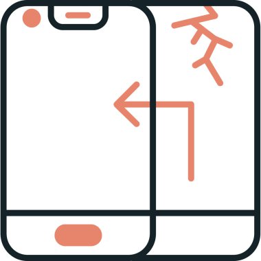 cep telefonu ikonu vektör illüstrasyonu