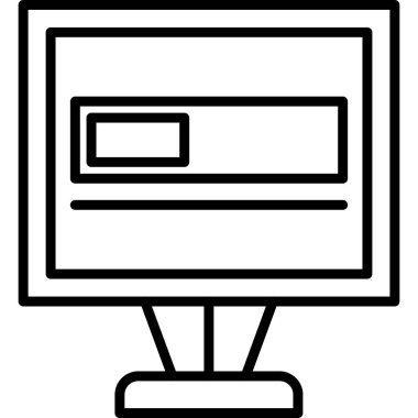 tarayıcı pencere simgesi. beyaz arkaplanda izole edilmiş web tasarımı için pencere vektör simgesi