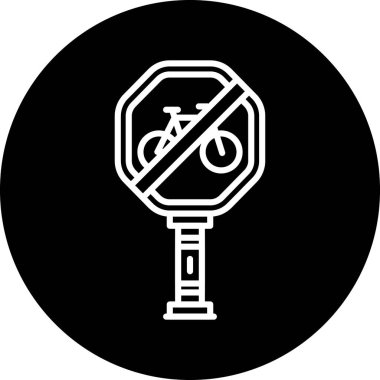 Modern b 'nin vektör çizimi bisiklet simgesinden yoksun