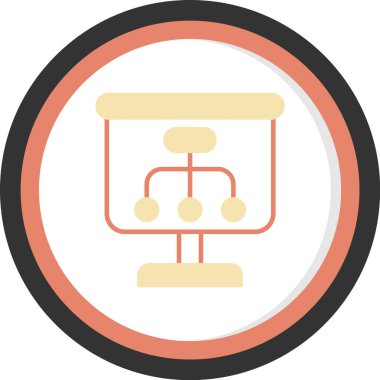 şebeke. Web simgesi basit illüstrasyon