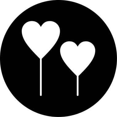 Kalp. Web simgesi basit tasarım