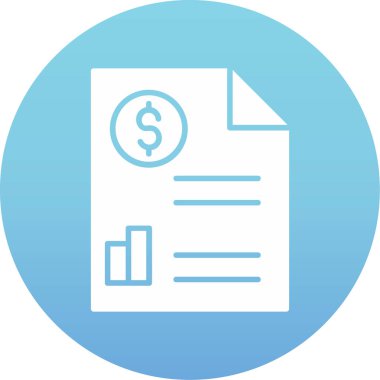 Belge. Web simgesi basit illüstrasyon