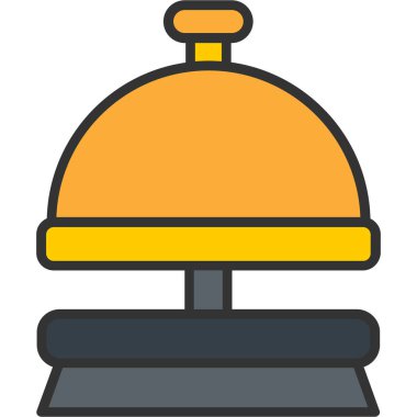 Çan ikonu. Web için çan vektör simgelerinin basit çizimi