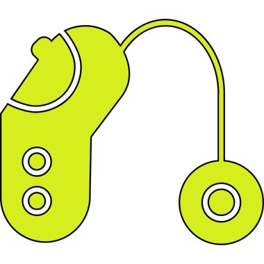 Kulaklık. Web simgesi basit illüstrasyon