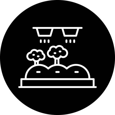 Bir ağaç simgesinin vektör illüstrasyonu