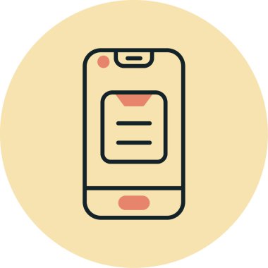 cep telefonu vektör simgesi modern basit vektör çizimi