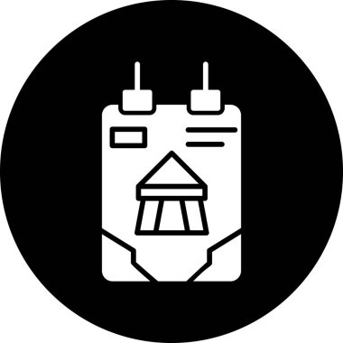 Benzin istasyonu simgesi, basit tasarım