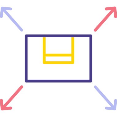 Basit vektör simgesi, konum haritasının çizimi