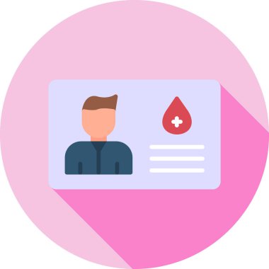 kimlik kartı vektör simgesi