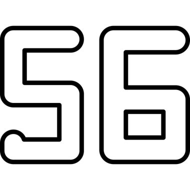 565 satır vektör simgesi.