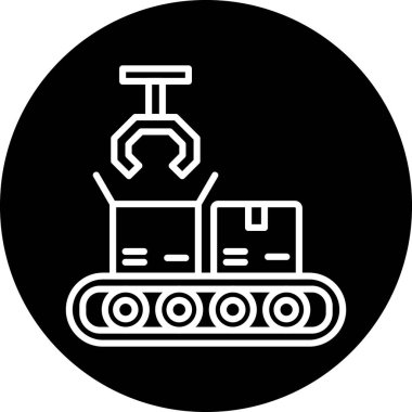 Bir tren simgesinin vektör illüstrasyonu