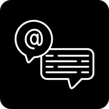 vektör sohbet simgesi