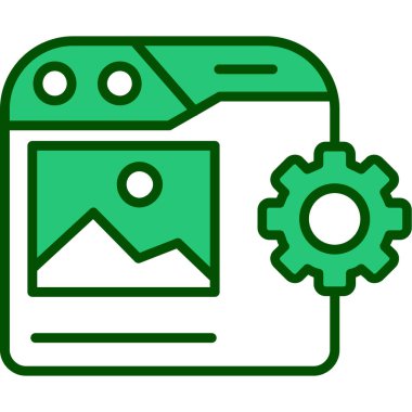 Web renk simgesi. Vektör çizim