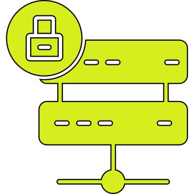 Sunucu. Web simgesi basit illüstrasyon
