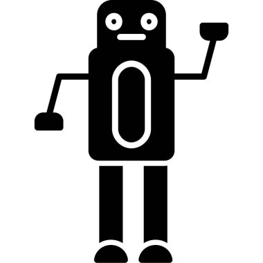 Robot simgesi, vektör çizimi