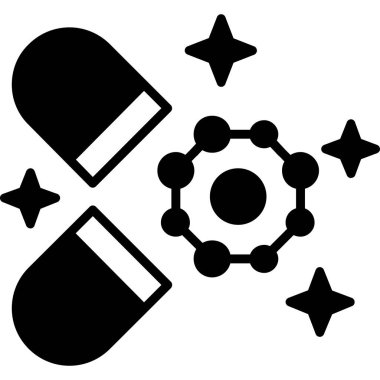 İlaç ve ilaç ikonu. vektör illüstrasyonu