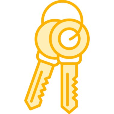 Anahtar simgesi vektör illüstrasyonu