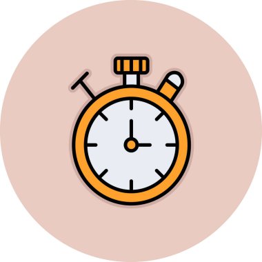 çalar saat simge vektör çizim