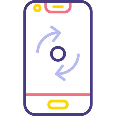 Mobil simge. Web basit illüstrasyonu