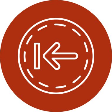 ok vektör simgesi. Basit tasarım