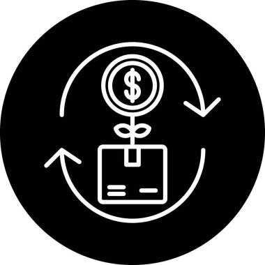 vektör para simgesi illüstrasyonu