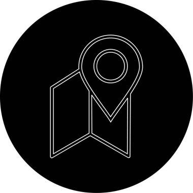 konum haritası konum simgesi ana hat biçiminde