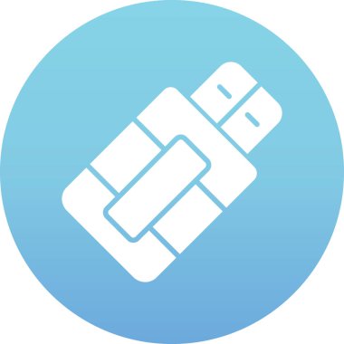 usb simge vektör illüstrasyonu