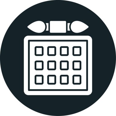 hesap makinesi simgesi vektör illüstrasyonu