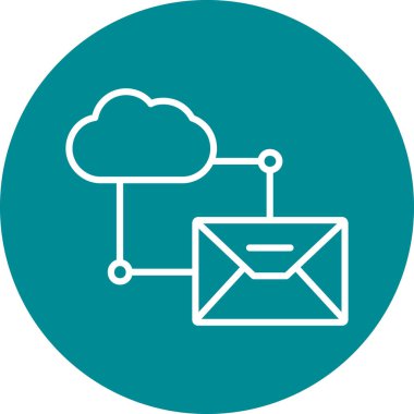 e-posta vektörü simgesi modern basit illüstrasyon