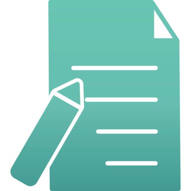 Belge. Web simgesi basit tasarım