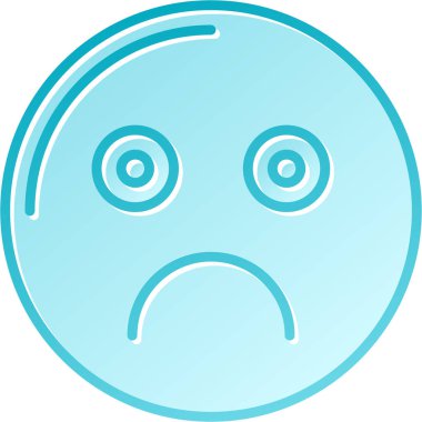 Üzgün Emoji. Basit tasarım