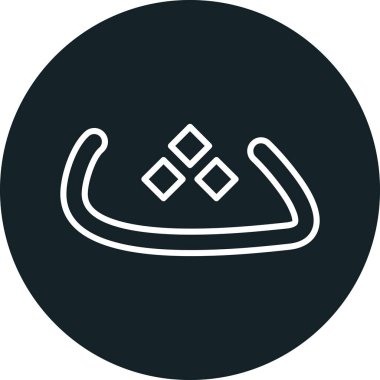 Bir dağın bir simgesinin vektör illüstrasyonu