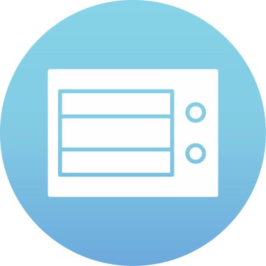 Mavi bir simgenin vektör illüstrasyonu