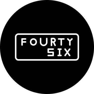 5 numara ikonu. 4 numaralı ikon vektör illüstrasyonu. 5 numaralı logo tasarımı